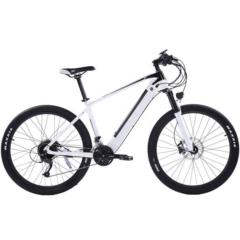 Super Light Weight 27.5 Inches Carbon Fiber Electric Mountain Bike Electric 27 Speed Mountain Bicycle Bafang 350W Ebike