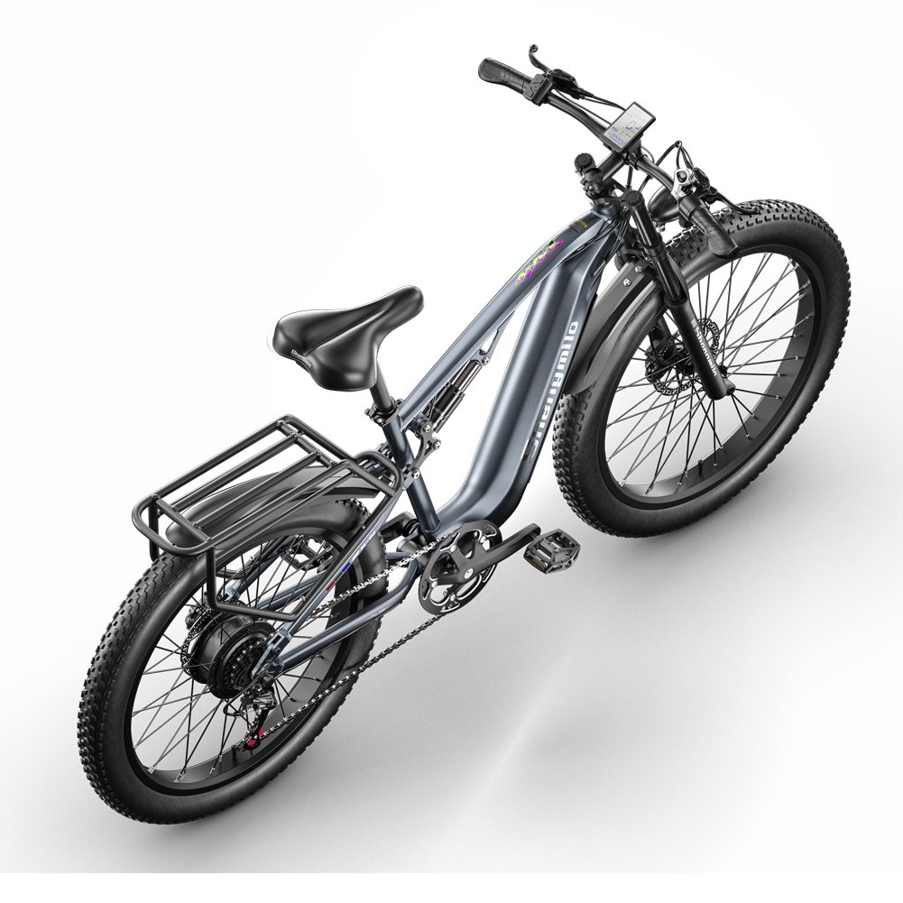 EU Warehouse MX05 Electric Mountain Bike Rear Hub Disc Brake 17.5AH Lithium Battery Ebike Aluminum Alloy 48V 17.5AH 500W Grey 8H