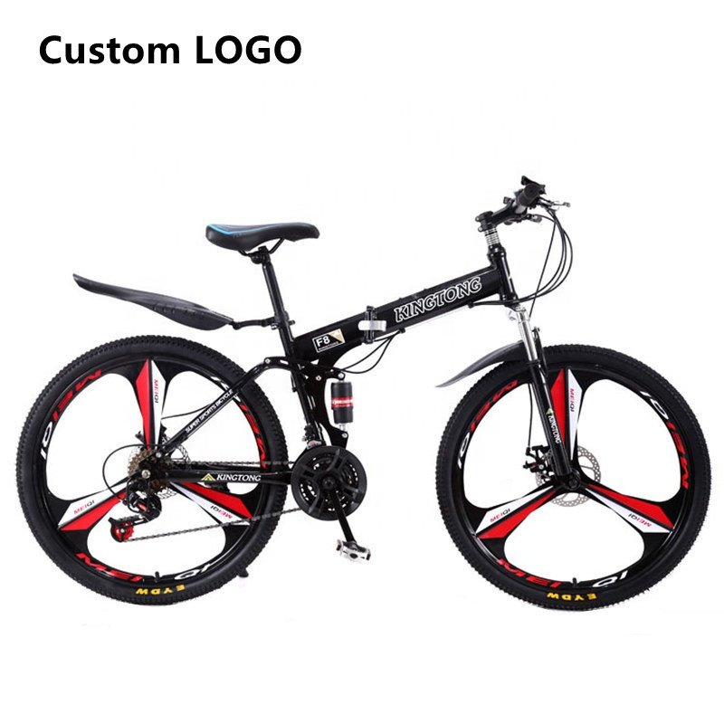 26 Inch 24 Speed Three Knife Wheel Full Suspension Portable Light Weight Shock Absorber Mountain Bicycle Folding Bike