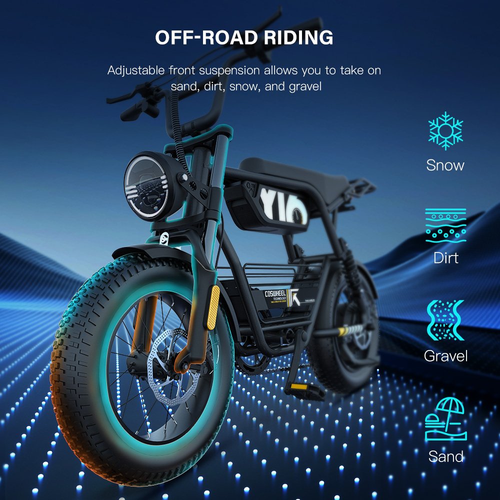 Coswheel Y16 Fatbike Factory Price Buy Electric City Bike 25km/h Bicycle Bicycle Fat Tire Cheap Electric Fat Tire Bike
