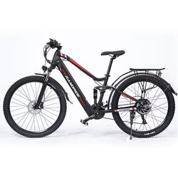 Eu warehouse 17AH e mtb 27.5/29inch elektro mountainbike full suspension 1000w electric bicycle with hidden battery