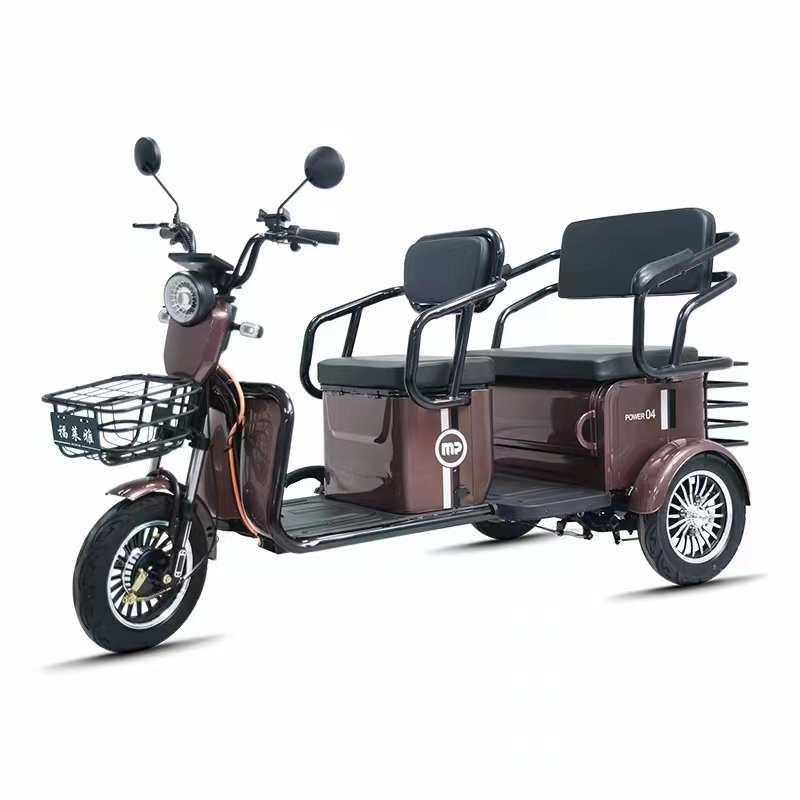 2024 Wholesale New Electric tricycle 48V500W Electric Scooter 20Ah Long Range City Electric Moped Bike