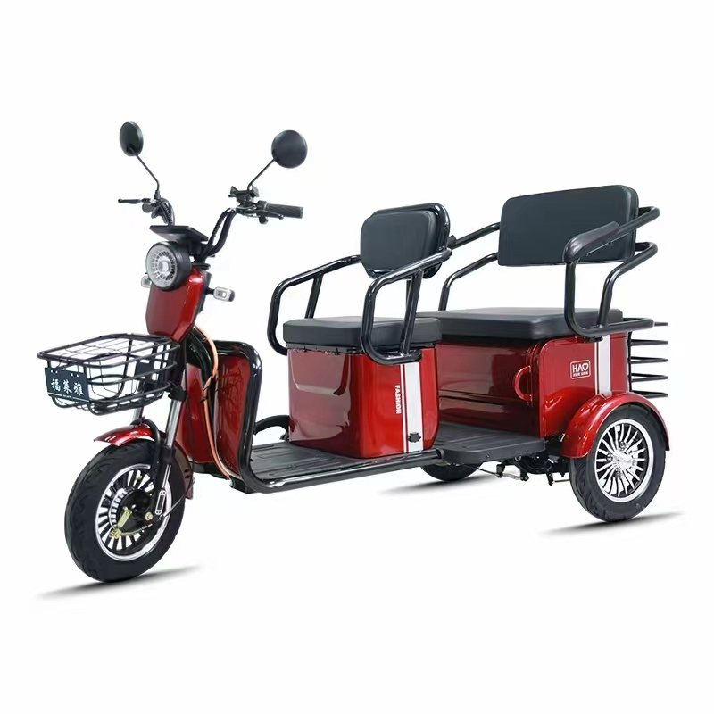2024 Wholesale New Electric tricycle 48V500W Electric Scooter 20Ah Long Range City Electric Moped Bike