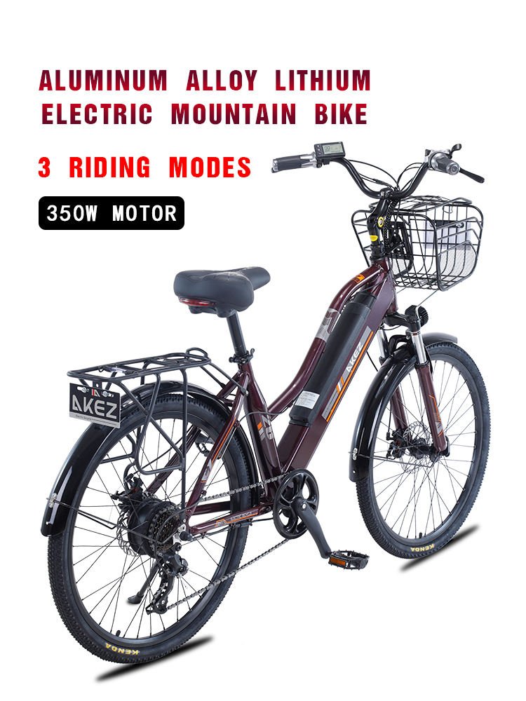 Wholesale Women 36V 10Ah Electric City Bike 26 Inch Road City Ladies Vintage Electric Bicycle Ebike Bike