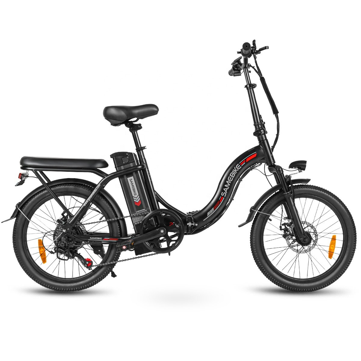 Step Through Foldable Girl Motor Ebike Samebike CY20 350W Electric Folding E Bike 20 Zoll Electric City Bike Road Bicycle Eu