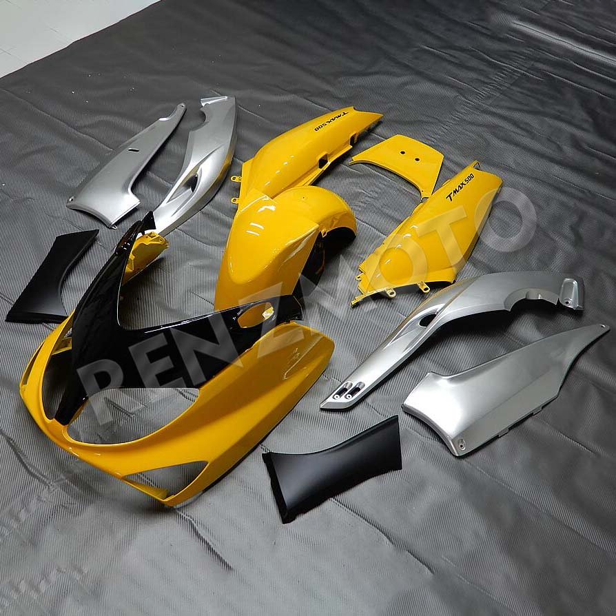 Full Motorcycle Fairings Fit For TMAX 500 2001-2007 Abs Plastic Body Work black silver yellow