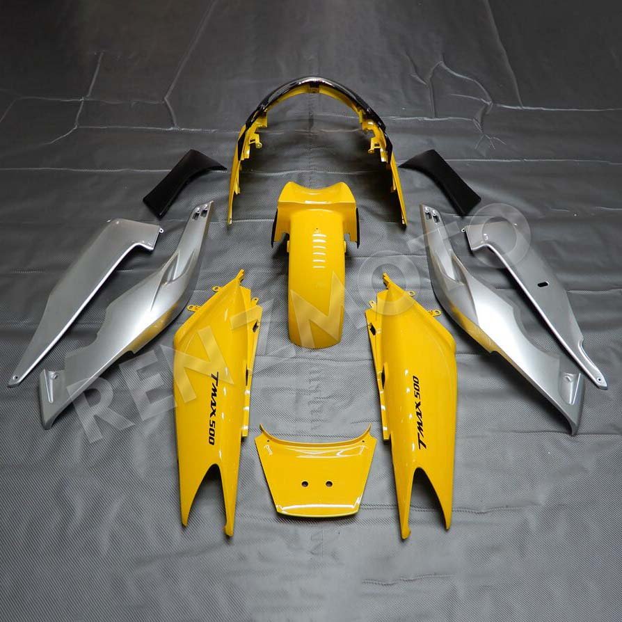 Full Motorcycle Fairings Fit For TMAX 500 2001-2007 Abs Plastic Body Work black silver yellow