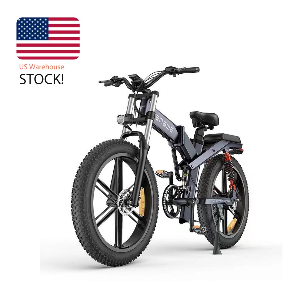 EU Warehouse Dropshipping ENGWE X26 Electric City Mountain Bike 1000W Power Battery 26in Fat Tyre Folding Electric Bicycle