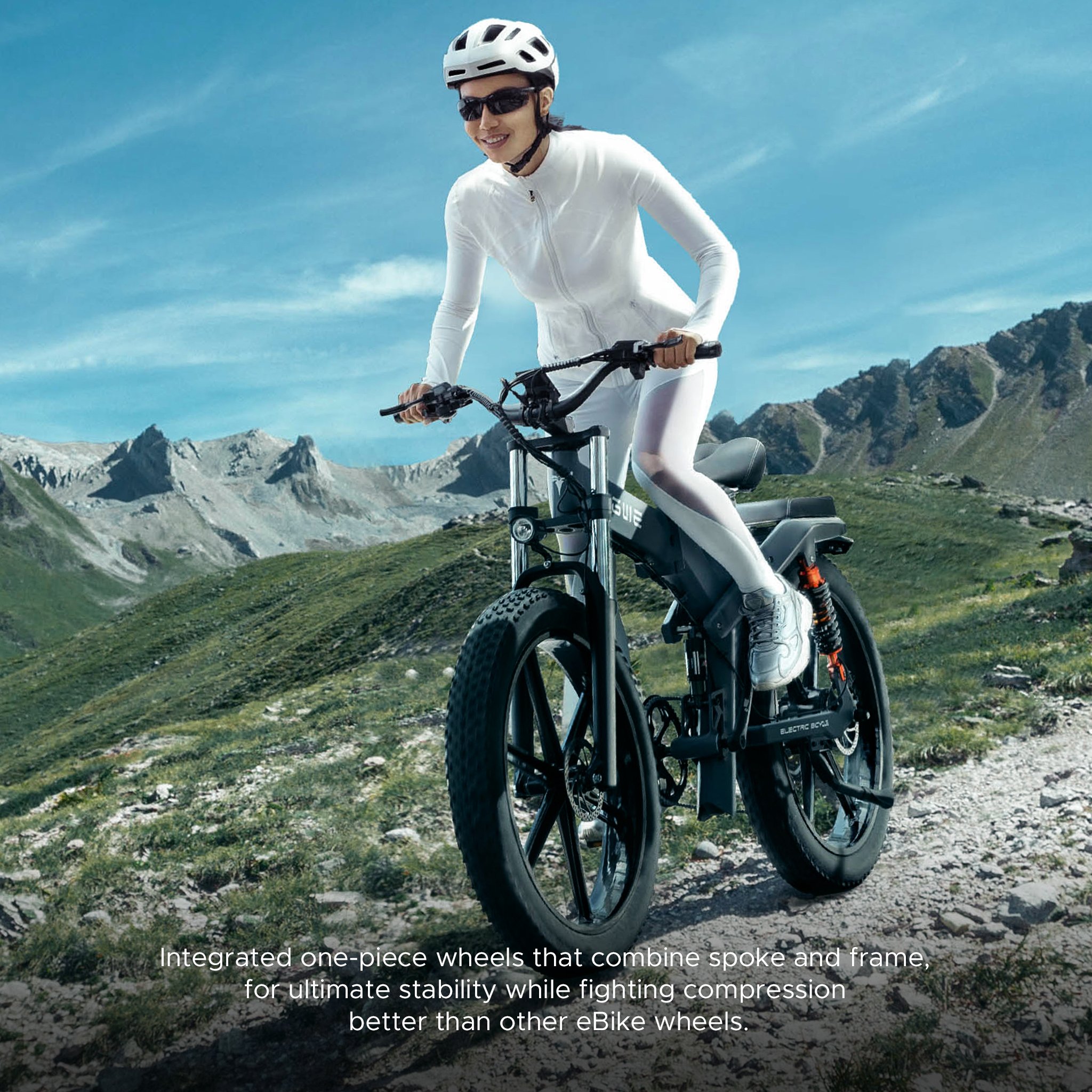 EU Warehouse Dropshipping ENGWE X26 Electric City Mountain Bike 1000W Power Battery 26in Fat Tyre Folding Electric Bicycle