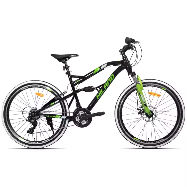 JOYKIE HILAND 21 speed 26 inch steel frame with Aluminum Alloy rim Full Suspension mtb mountain bike