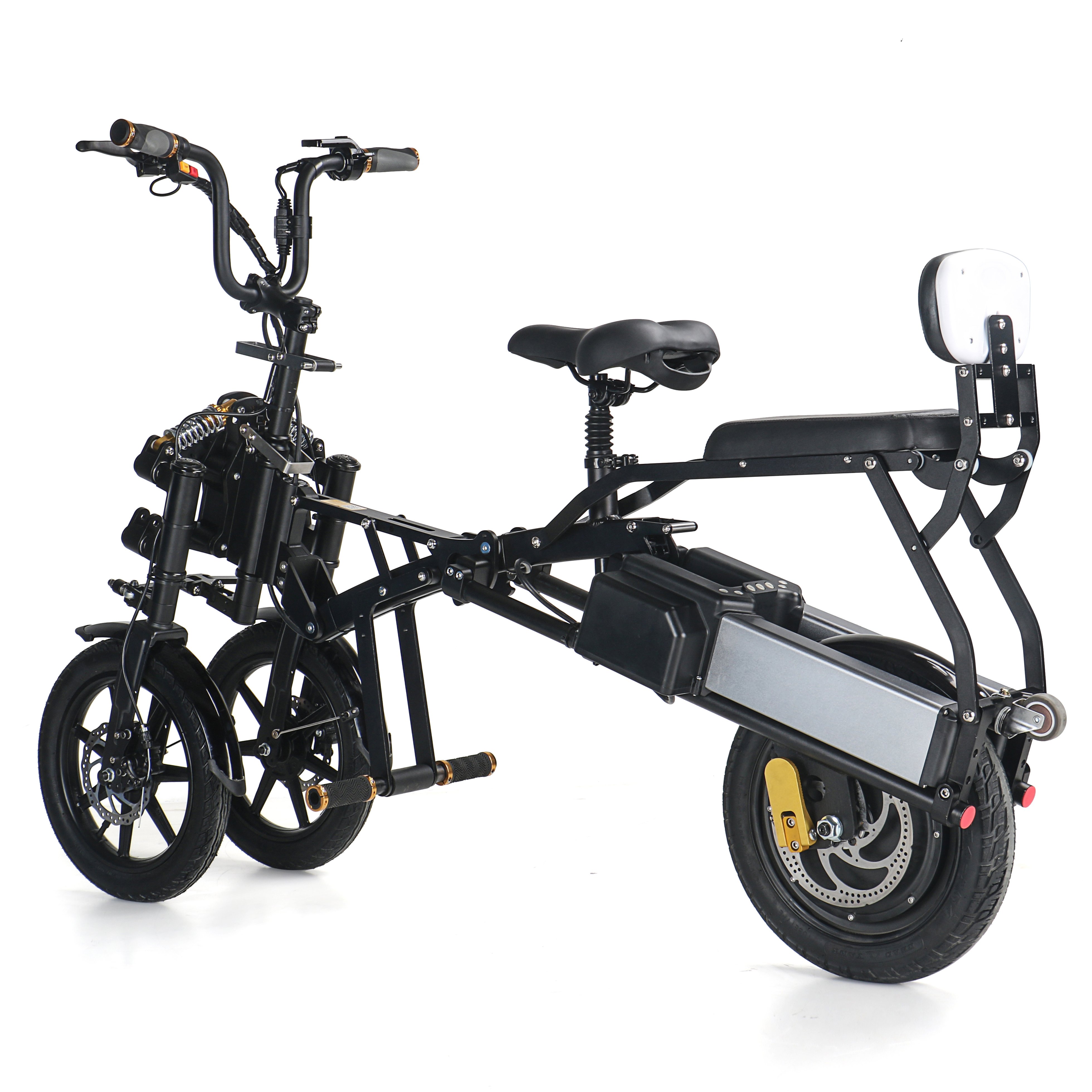 2024 New 3 Wheels Electric City Bike 48V 1000W 20inch Electric road Bike Scooter Fast Electric Bicycle adults folding e bike