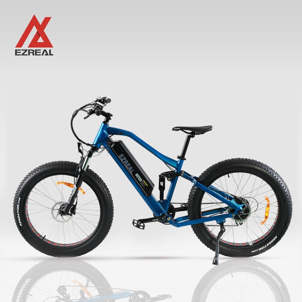 EZREAL V8 High-Speed eMTB Electric Mountain Bike 48V 750W Brushless Gear Hub Motor Cheap Fat Tyre Lithium Battery Frame-Powered