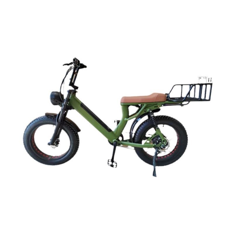20 Inch Step Thru Ebike 73 Ebike 500W Electric Mountain Bike Long Range Front Suspension Electric Bicycle