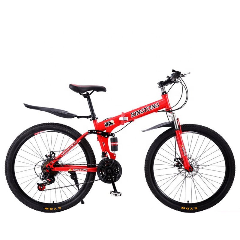 Sale Custom 26 Inch 24 Speed Spoked Wheel Sports Full Suspension Mtb Folding Aluminum Cheap New Bicycle Mountain Bike