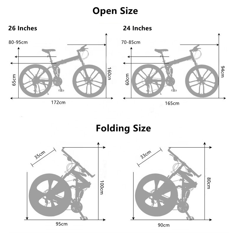 Sale Custom 26 Inch 24 Speed Spoked Wheel Sports Full Suspension Mtb Folding Aluminum Cheap New Bicycle Mountain Bike