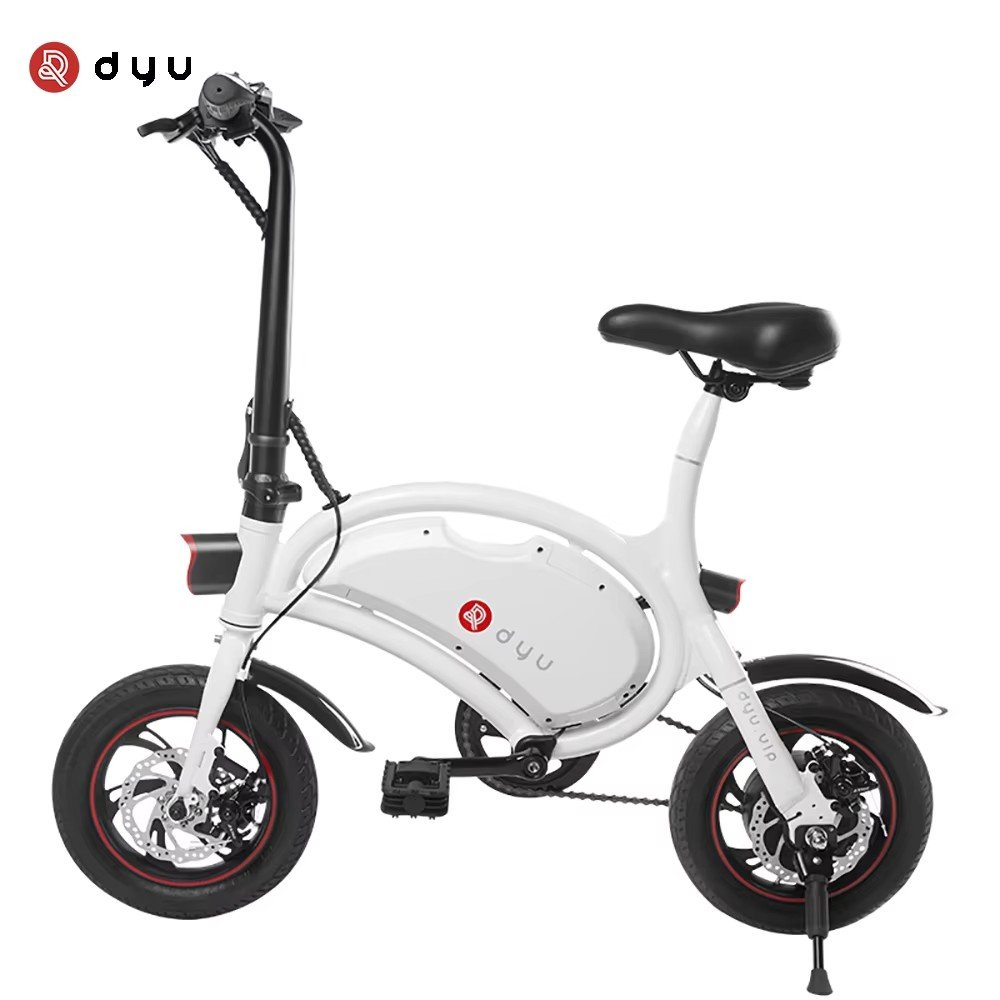 Hot Sale DYU D2F Folding Electric City Bike 12 Inch 250W 36v Foldable Ebike Electric Moped Fat Tire Off Road Bicycle