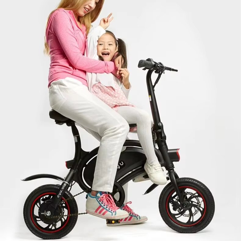 Hot Sale DYU D2F Folding Electric City Bike 12 Inch 250W 36v Foldable Ebike Electric Moped Fat Tire Off Road Bicycle