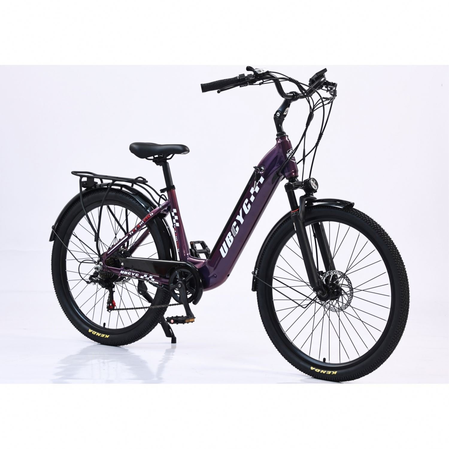 Factory Stock 48V 18Ah E-City Bike Aluminum Alloy Frame Front Hub Motor Lithium Battery Long Range Electric Trekking Bicycle