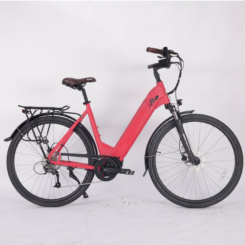 Wholesale 700C Mid Bafang Motor Electric City Bike Lady Ebike 250W