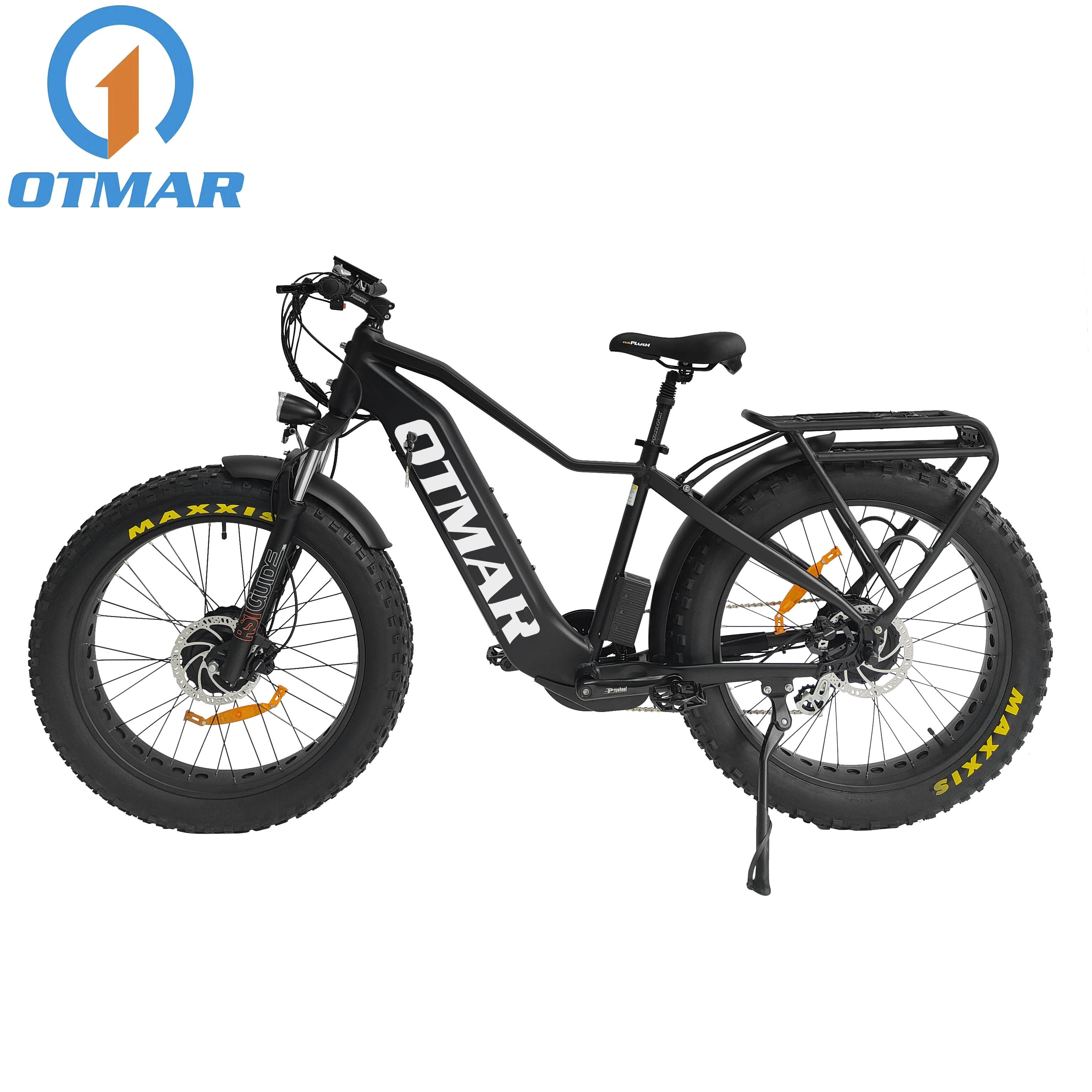 26 Inch Fat Tire Hunting Electric Cycle 1000w 750w Dual Battery Electric Mountain E-Bike