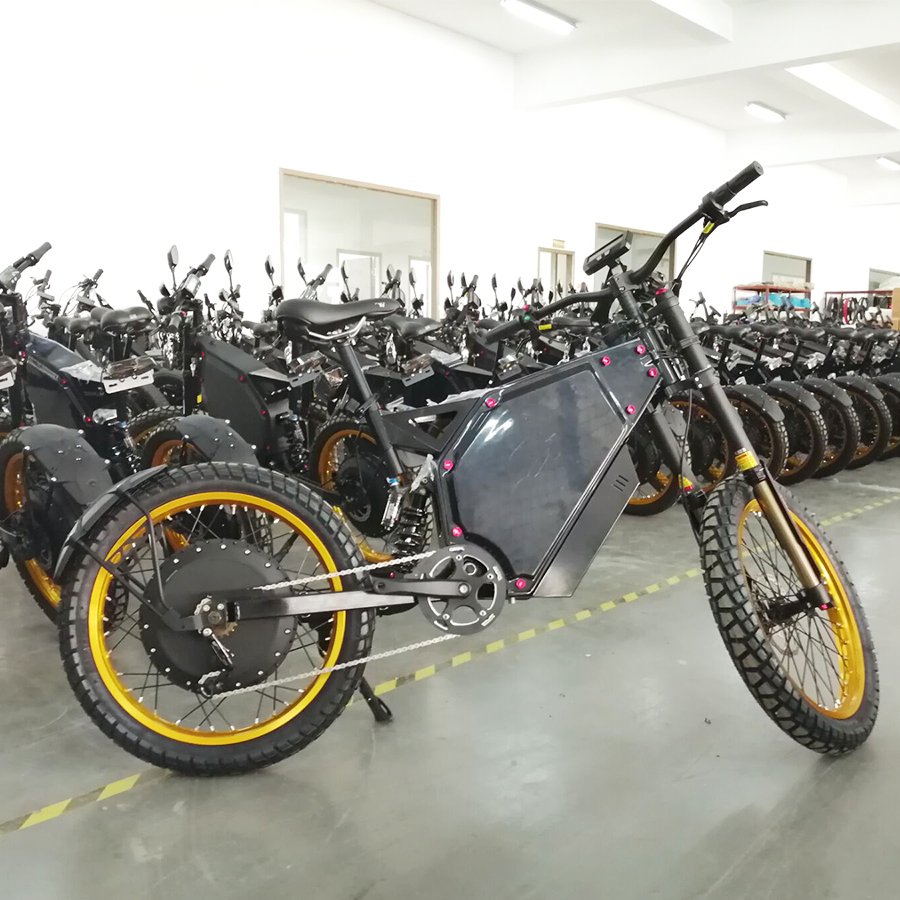 Powerful Electric Mountain Bike 72v 12000W 120km/h Programmable ebike