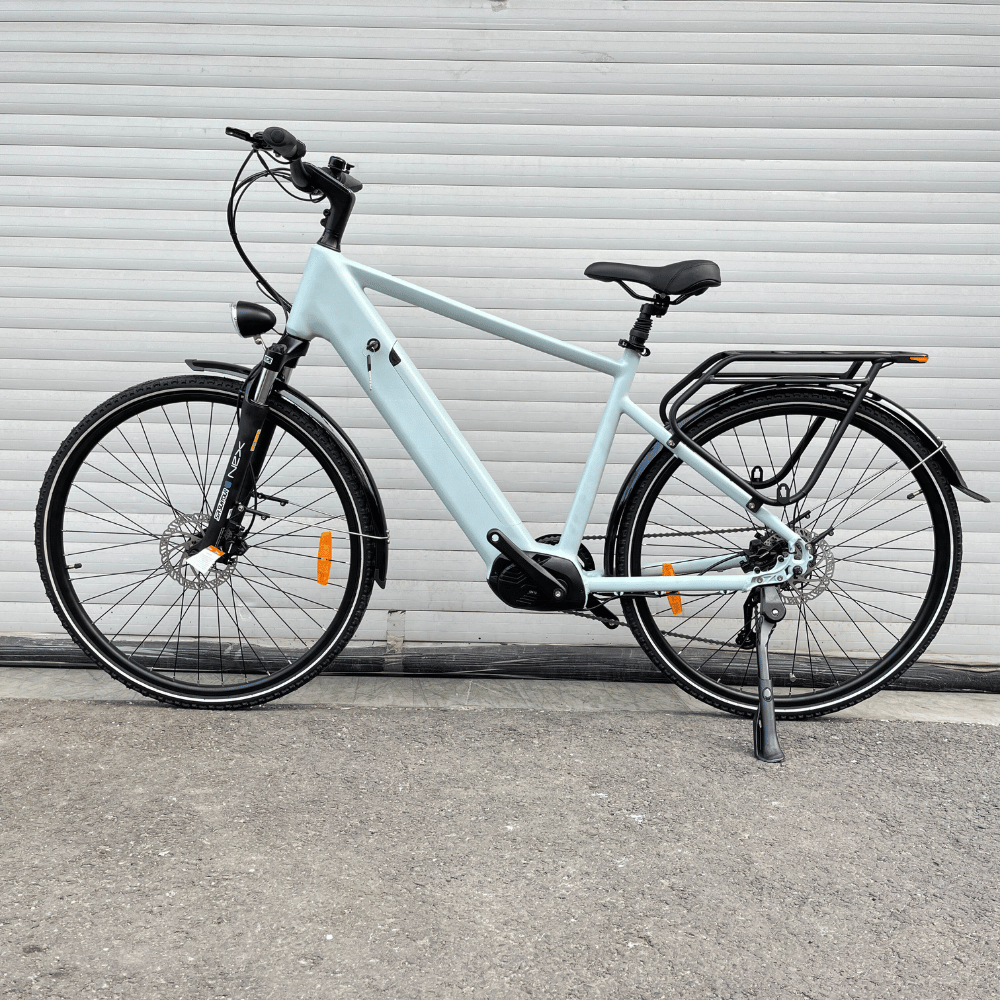 Velomove Mid Drive City Electric Bicycle 250W 36V 15AH Electric City Bike Disc Brake E bike for Adults