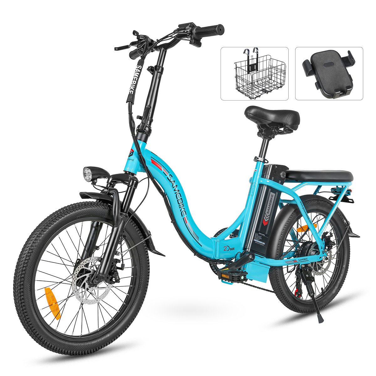 SAMEBIKE Stock Electric folding bicycles in EU warehouse long range electric city bikes for adults 12ah 350W e-bikes