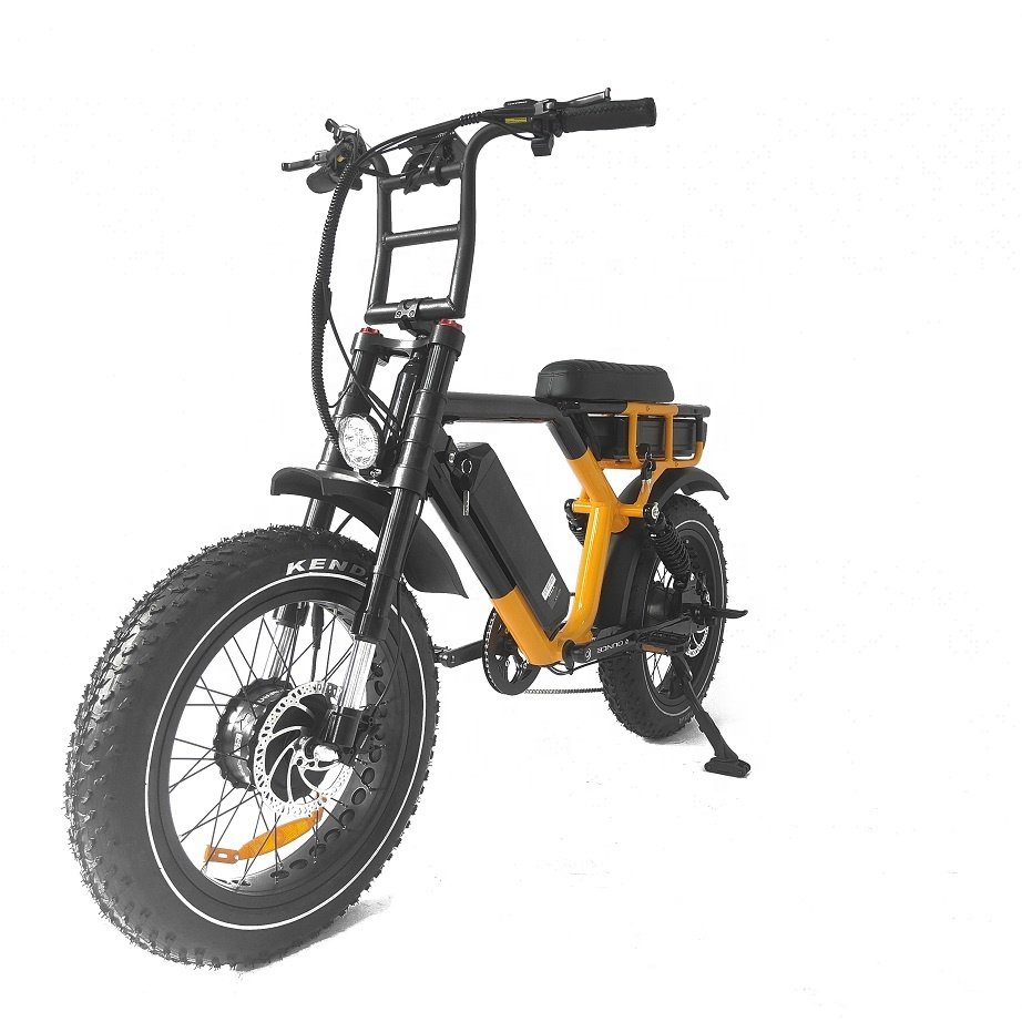 OTMAR Factory Price 52v 1000w Retro Big Saddle Electric Bike Dual Electric Bike Double Battery Electric Bicycle