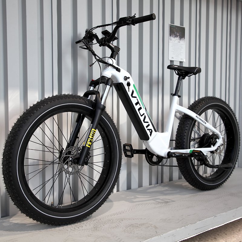 US & EU IN STOCK VTUVIA Aluminum alloy hydraulic 26inch fat tire electric bikes with 250w 750w rear motor 48V 15Ah li battery