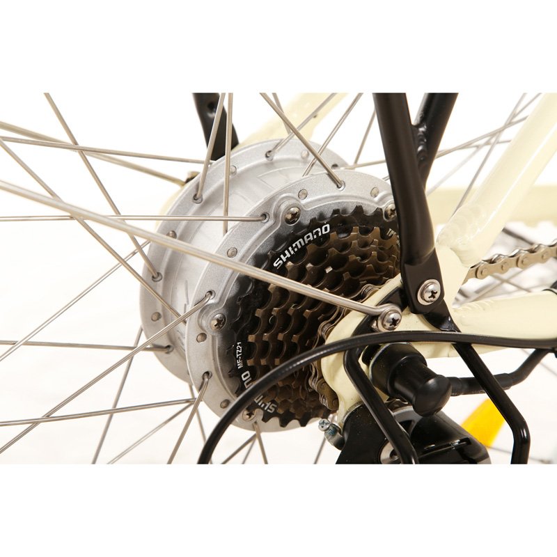 OEM 26 Inch 250W 36V/10.4AH 7 Speed Gear Hybrid Road Electric City Bike Bicycle