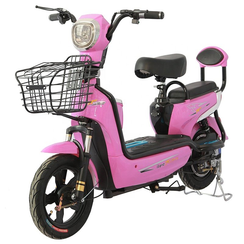 350W 48V 2 wheel electric city bike moped scooter electric bicycle with pedals