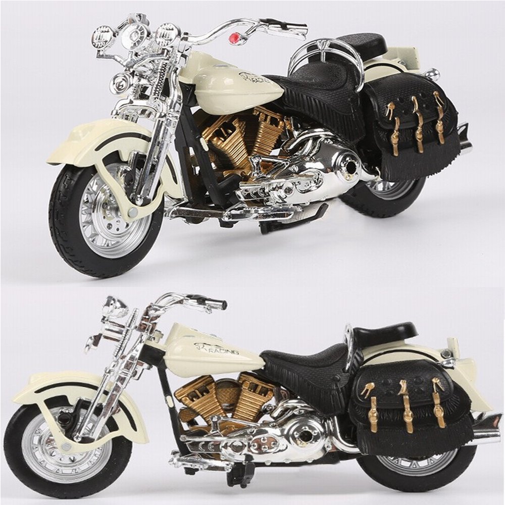 1/12 Scale Prince Halley Alloy Motorcycle Figurines Diecasts Kids Toys SportBike Racing Model Simulation Car Collect for Boys