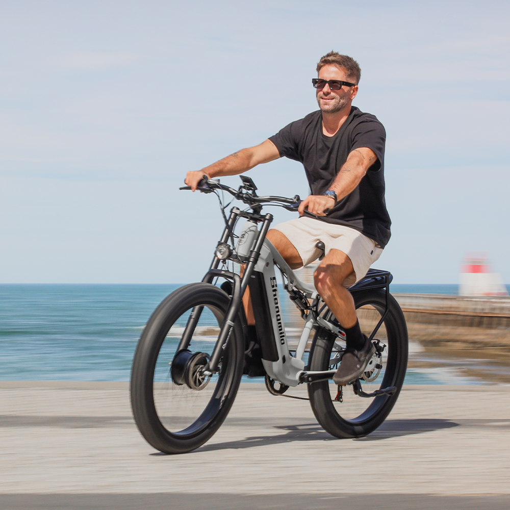 Dual Motor 48V 2000W Electric Mountain Bikes 18AH E Bike Adult Off Road 26 Inch Fat Tire Electric Mountain Bike