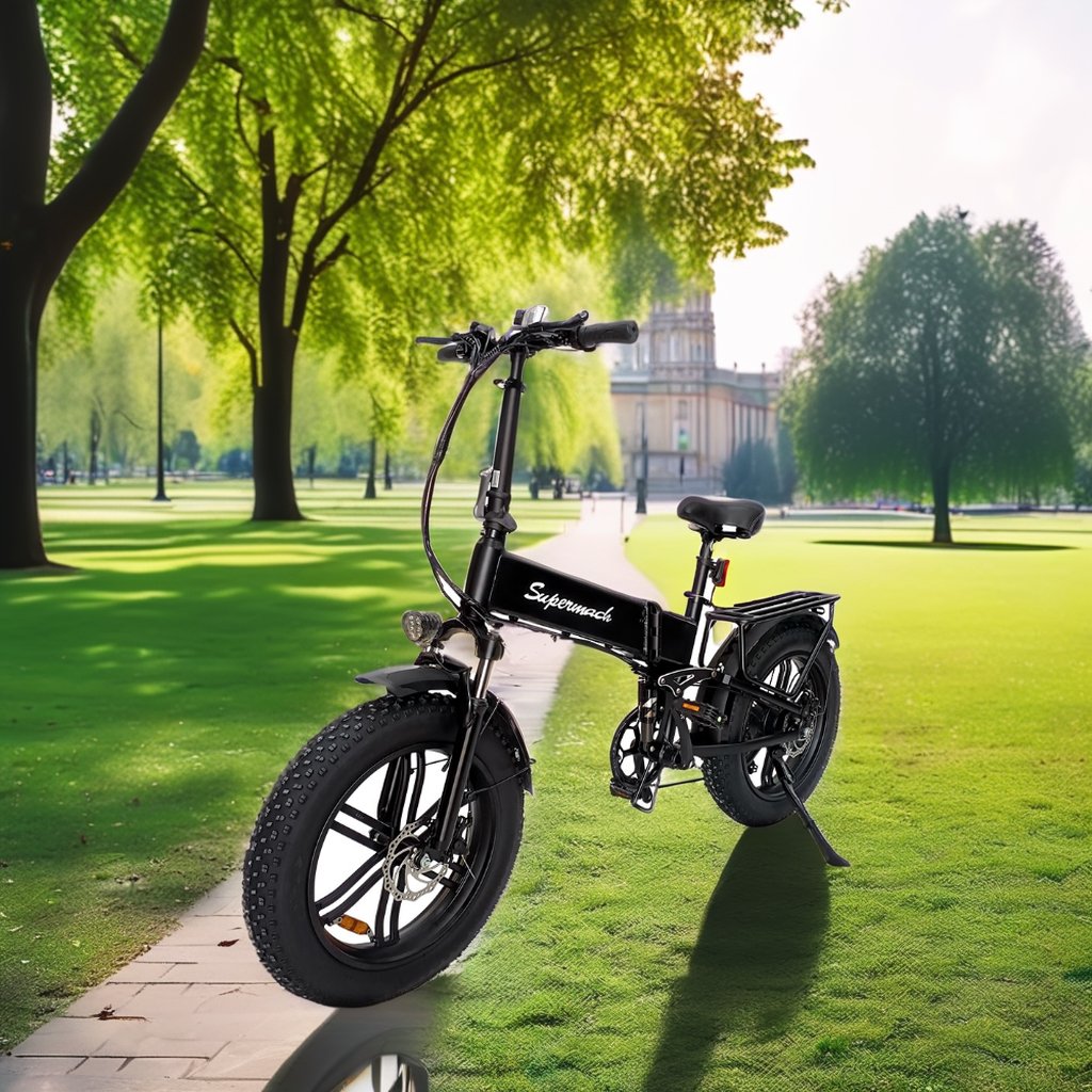 2024 USA Warehouse Folding Electric Bike 20-Inch 500W 10Ah Electric Mountain Bike