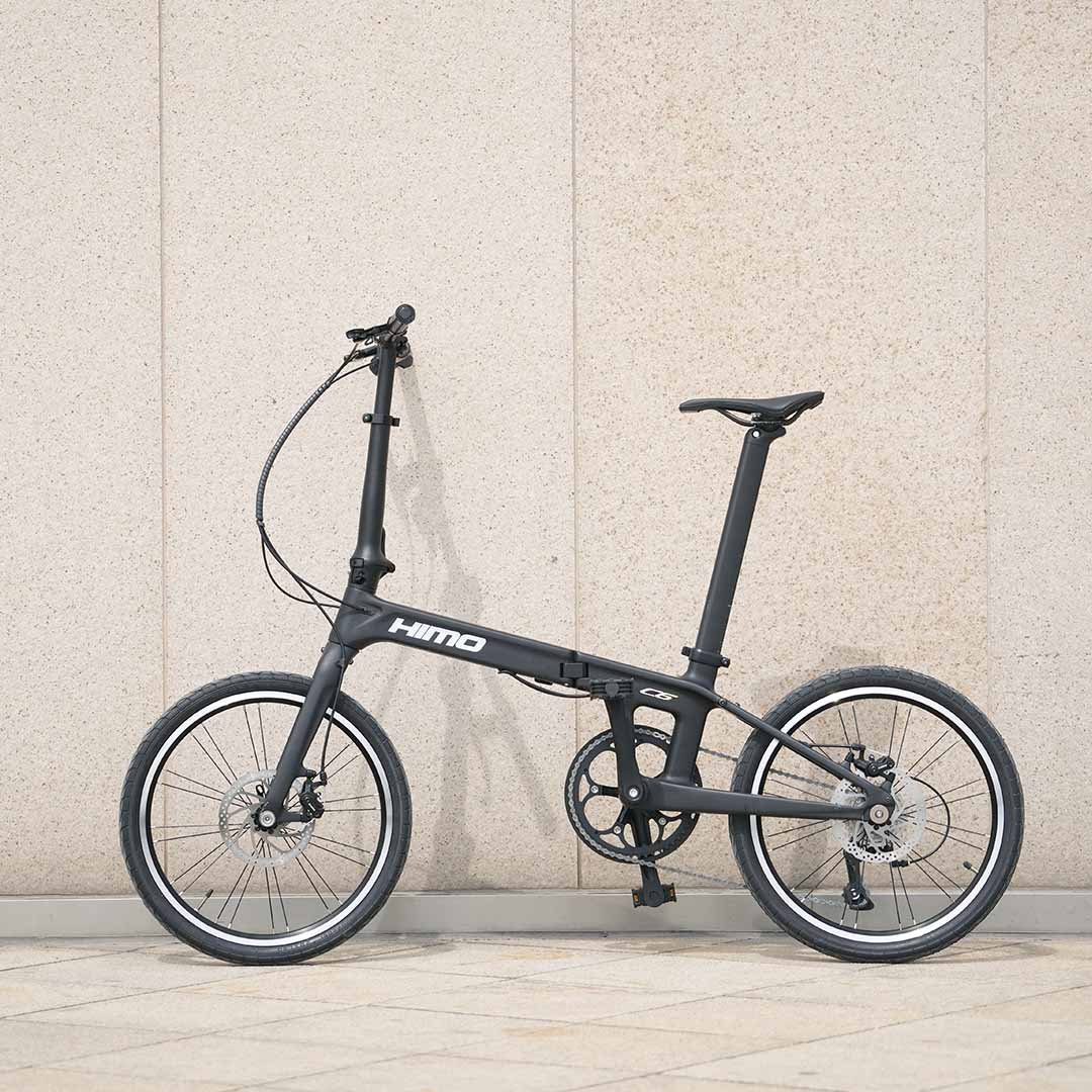 HIMO C6 ultra-light carbon fibre folding bike 9-speed look full carbon road bike