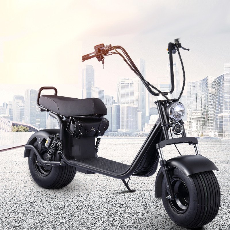 New Disc Brake Steel Frame Fat Tire Electric Bike Harleyment Powerful Citycoco Electric Scooter with 2000w Women And Men