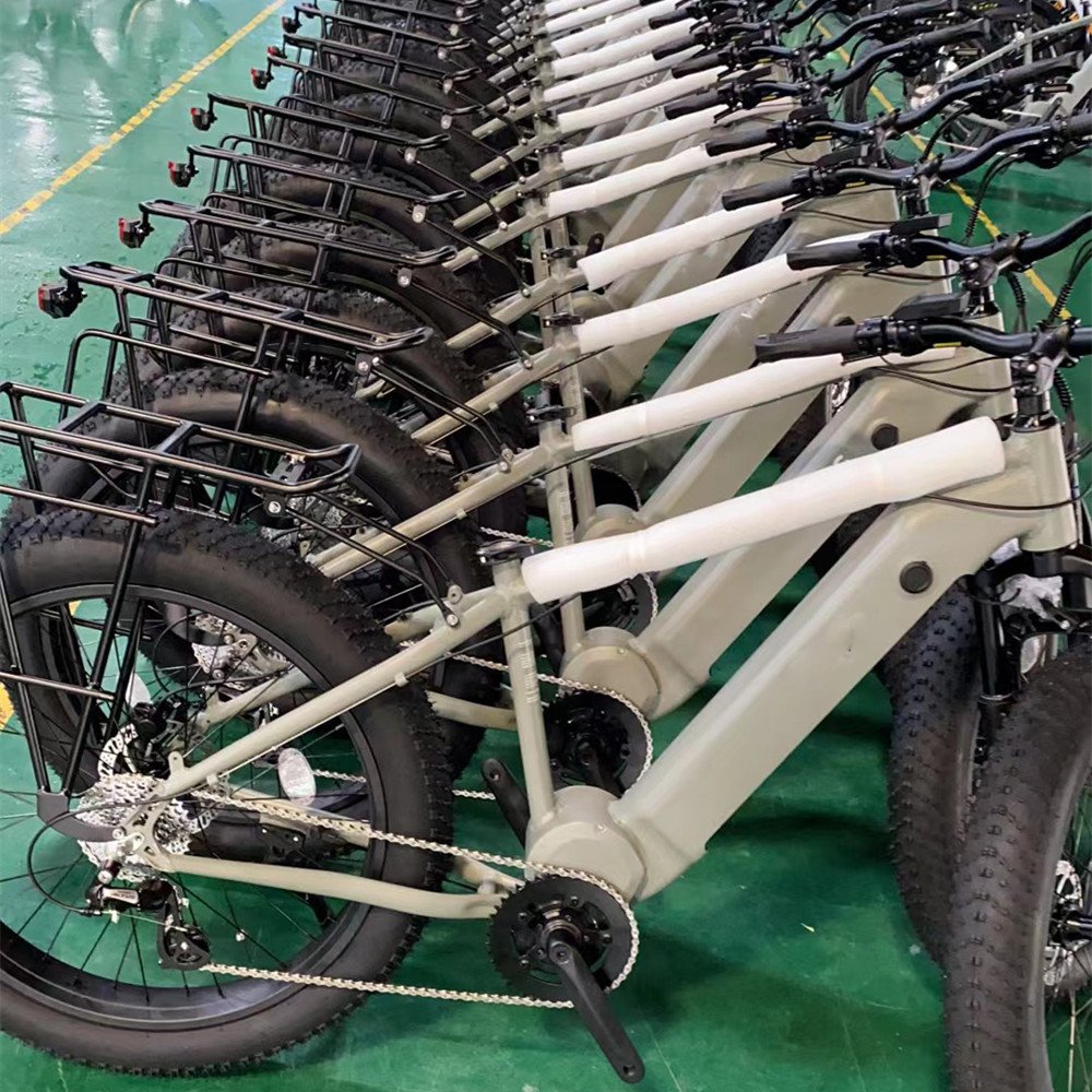 2023 ebike new bafang mid drive Electric Mountain Bike 26inch fat tire electric bike cheap 48v e-bike battery e bike motorcycle