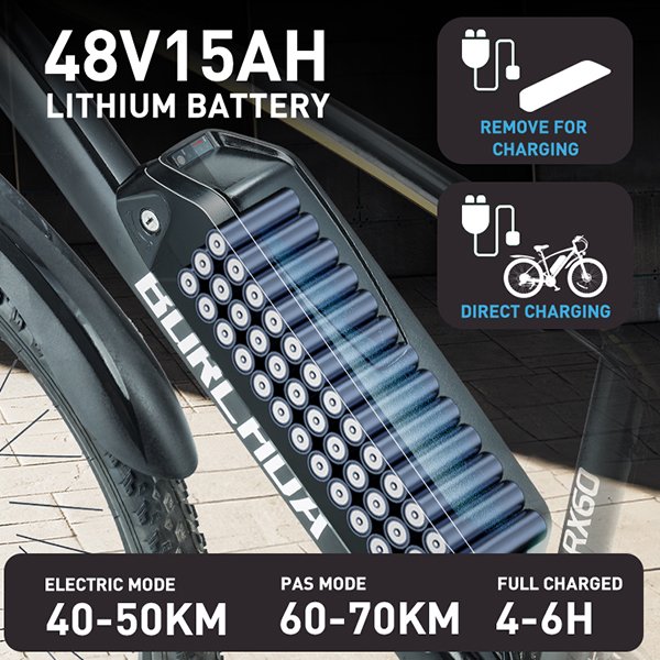 EU WAREHOUSE Burchda RX60 800W48V15Ah 27.5 inch 2.8 fat tire Electric Road Bike MTB Electric mountain bike