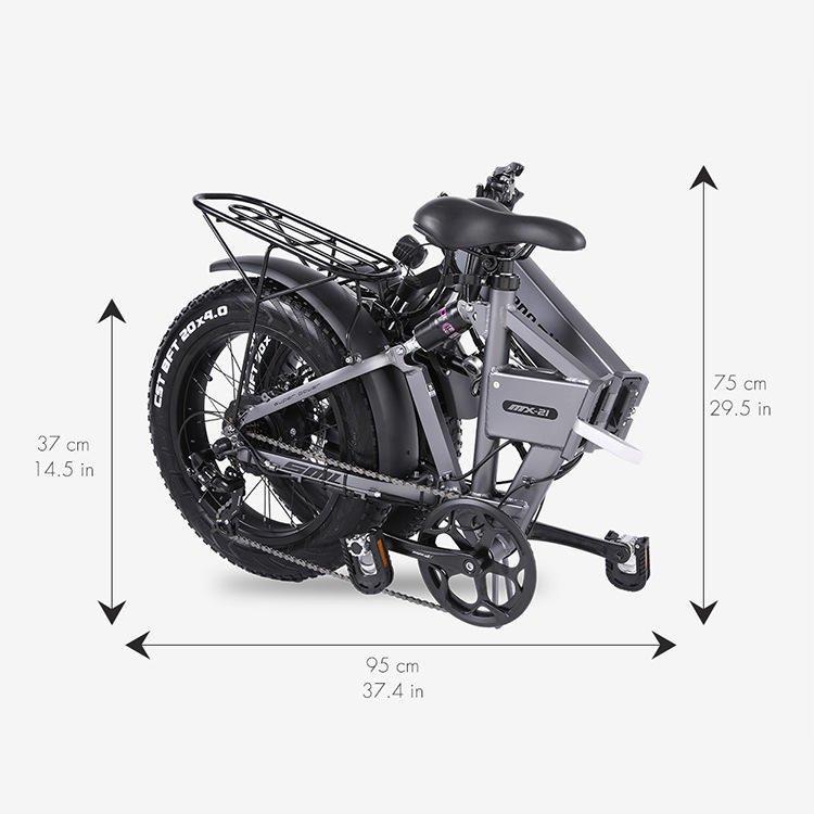 SHENGMILO MX21 Electric Folding Bicycle 48V 500W Long Range 13ah Electric Mountain Bike Dropshipping EU Warehouse Ebike E-Bike