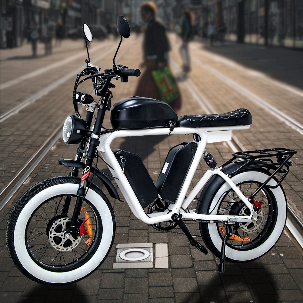 Factory direct sales 7-speed electric mountain bike 48V single motor e-bike 1000w trendy white customized mountain e-bike