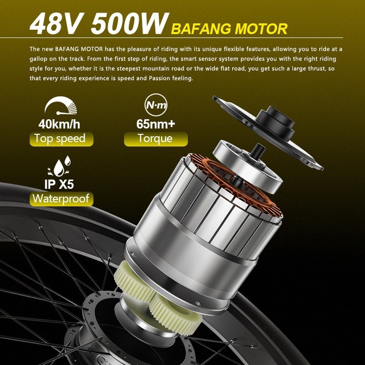 US Warehouse Electric 48v Mountain Bike Central Motor 15ah Battery Capacity Chinese Electric Bicycle US  EBike