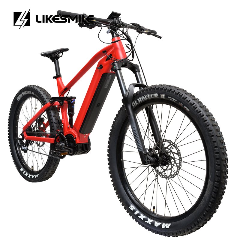 High Quality Powerful 1000w Enduro Emtb Mid Motor M620 Adult Electric Bicycle Full Suspension Fat Tire Electric Mountain Bike