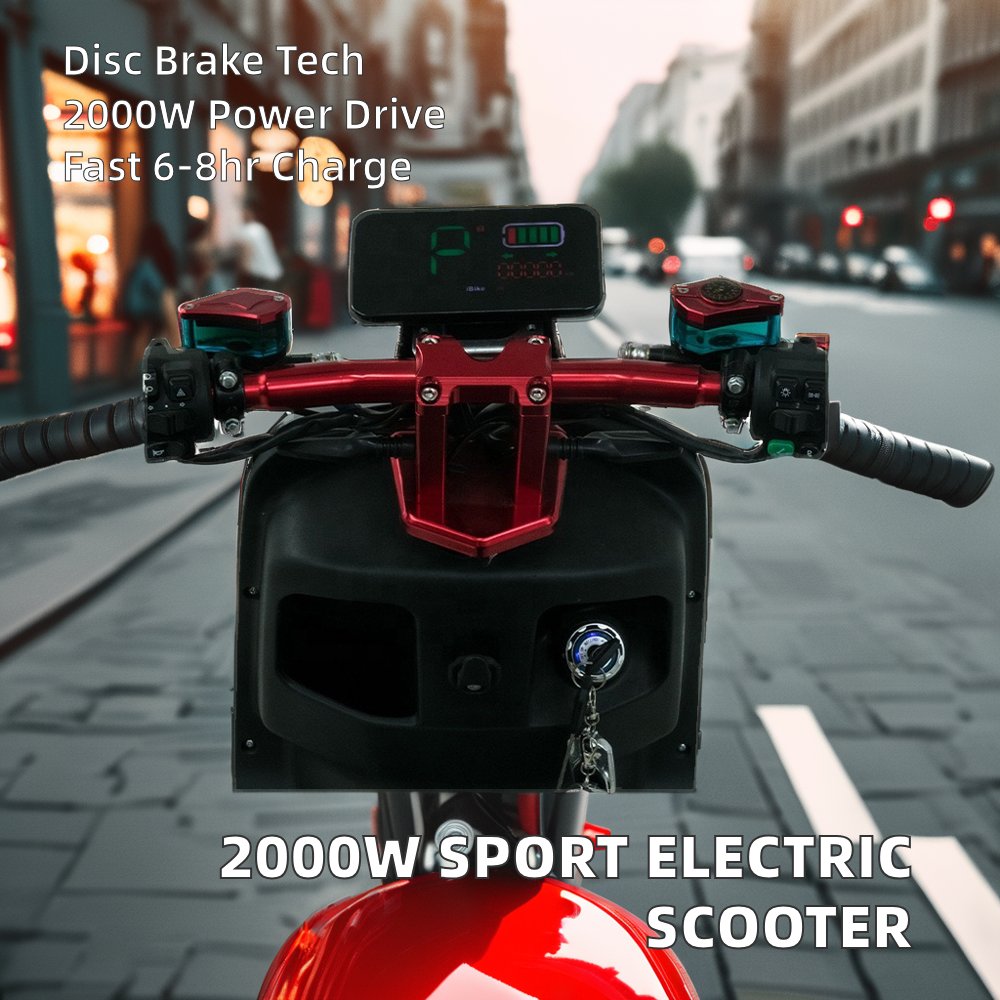 India's Hot Selling 2000W Electric Moped 60km Sportbikes 72V Two-Wheel Electric Scooter for Adults Directly from China
