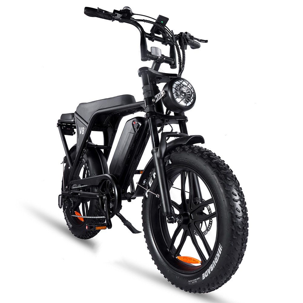 V8 Electric Hybrid Bike electric mountain bike 250W electric mtb e-bike cruiser ebike dual battery e bike retro