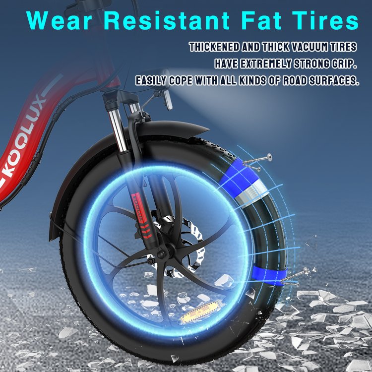 KOOLUX 7 Speeds 20Inch 250W 15Ah Electric Bike EU Warehouse Stock New Arrival Hot Sale With Throttle Foldable E-bike