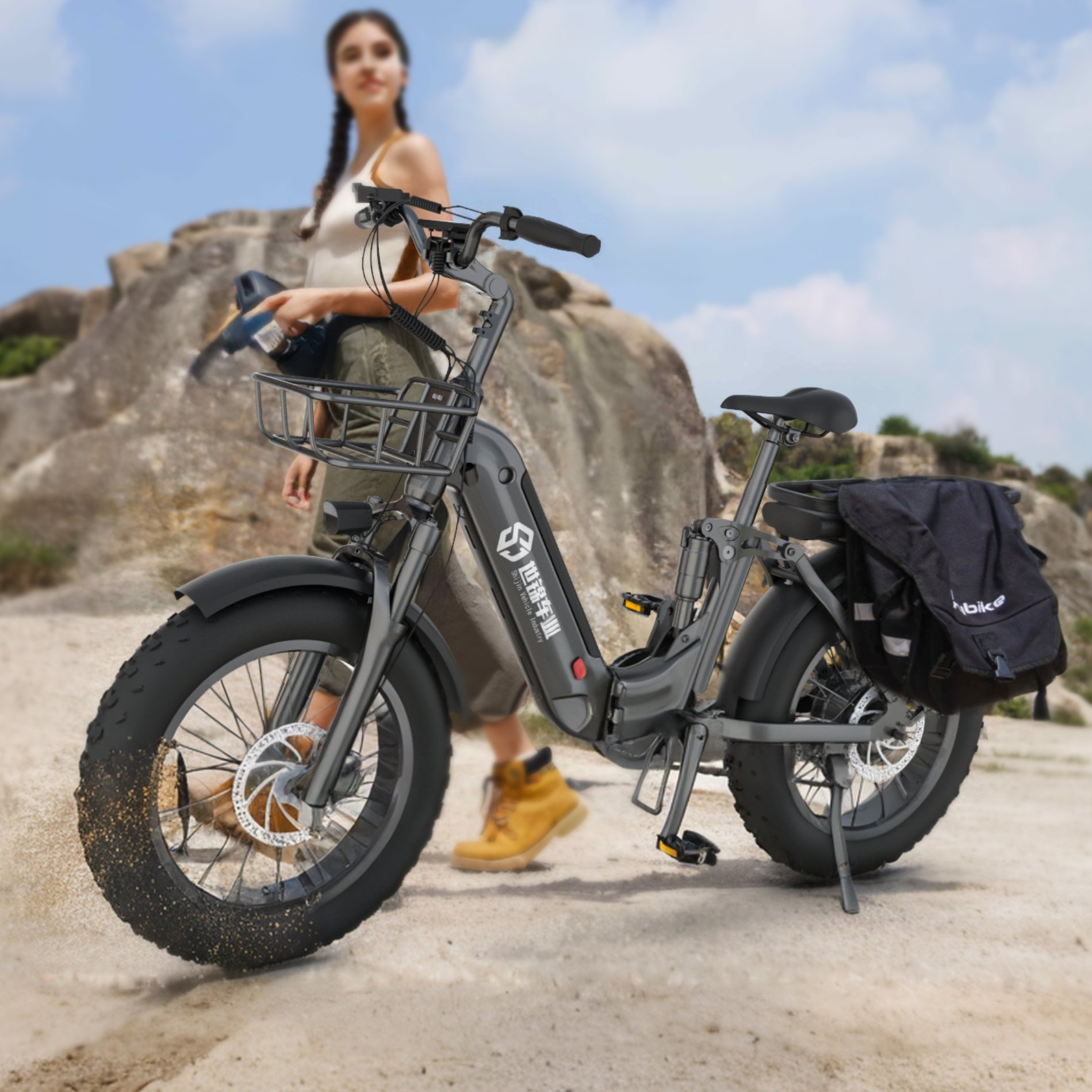 Us Warehouse 750W 1000W E Bicycle Mountain E-Bike Fast Suspension Fat folding Electric Bike Sports Mountain E Bike For Adult