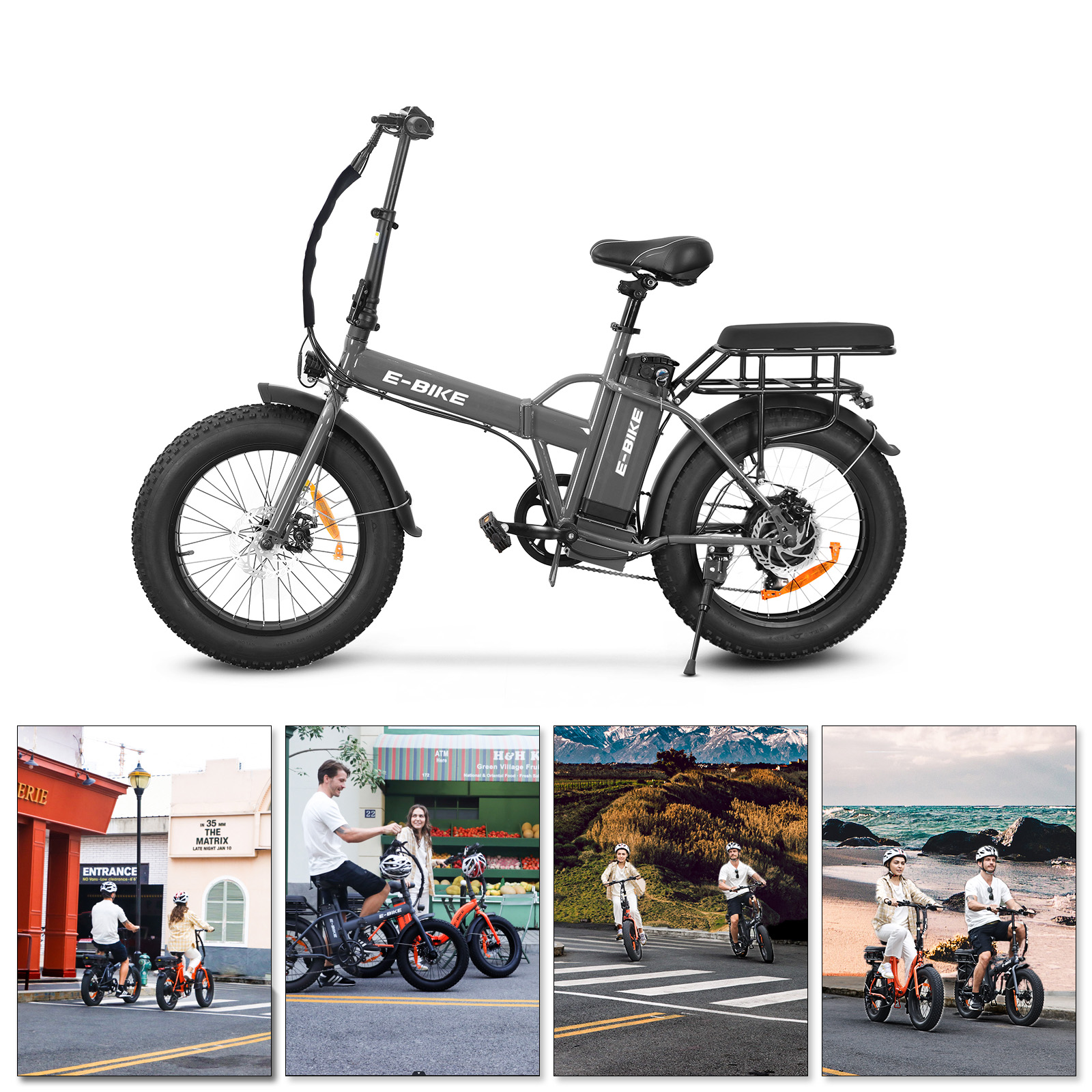 China Wholesale Fatbike Electric City Bike 2 Person Ebike Factory Price Fat Tire Electric Bike Electric Road Bike