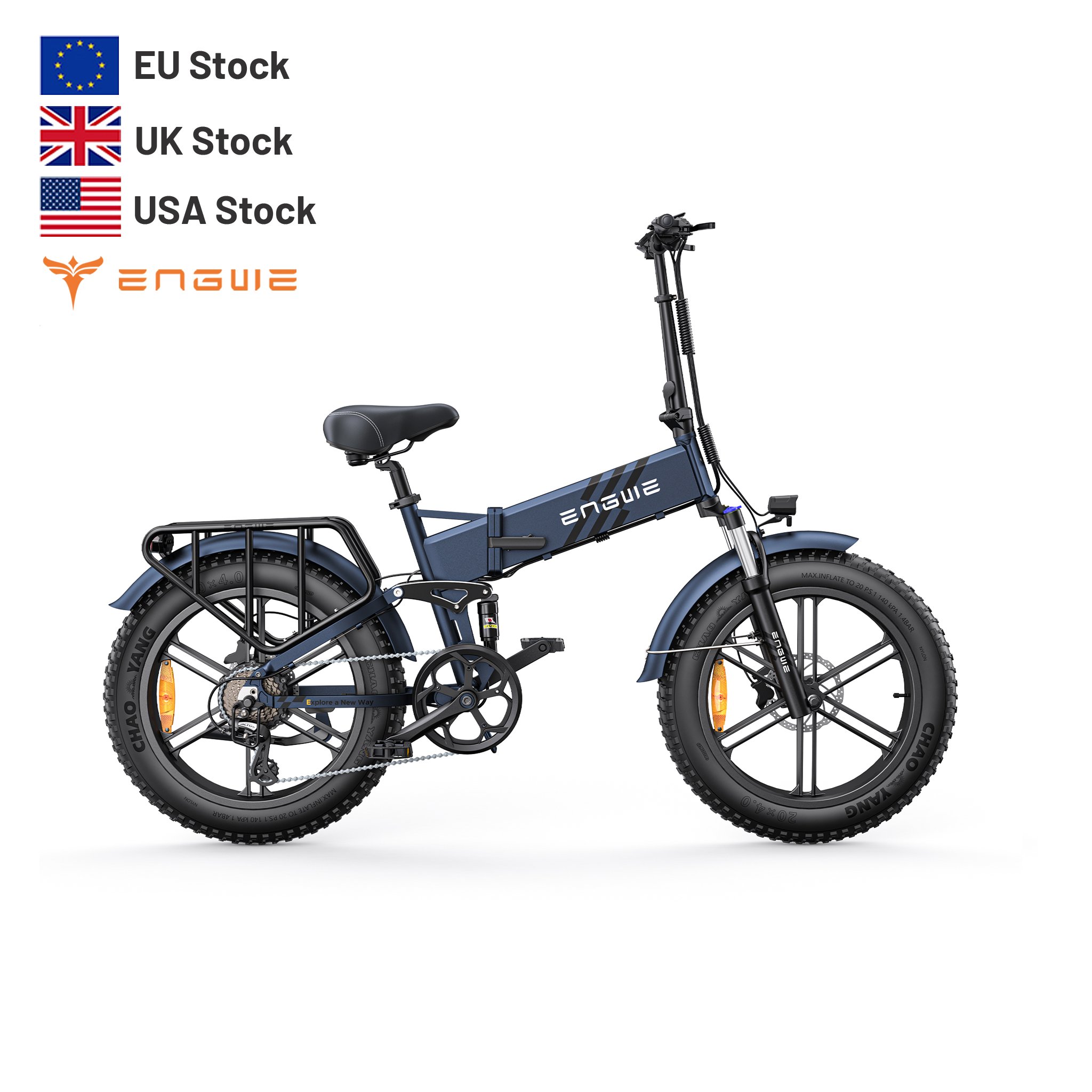 ENGWE ENGINE PRO 2.0 Fat Tyres Electric Bikes SHIMANO 8 Speed Electric Mountain Bike 52V 16Ah Fatbike EU Warehouse