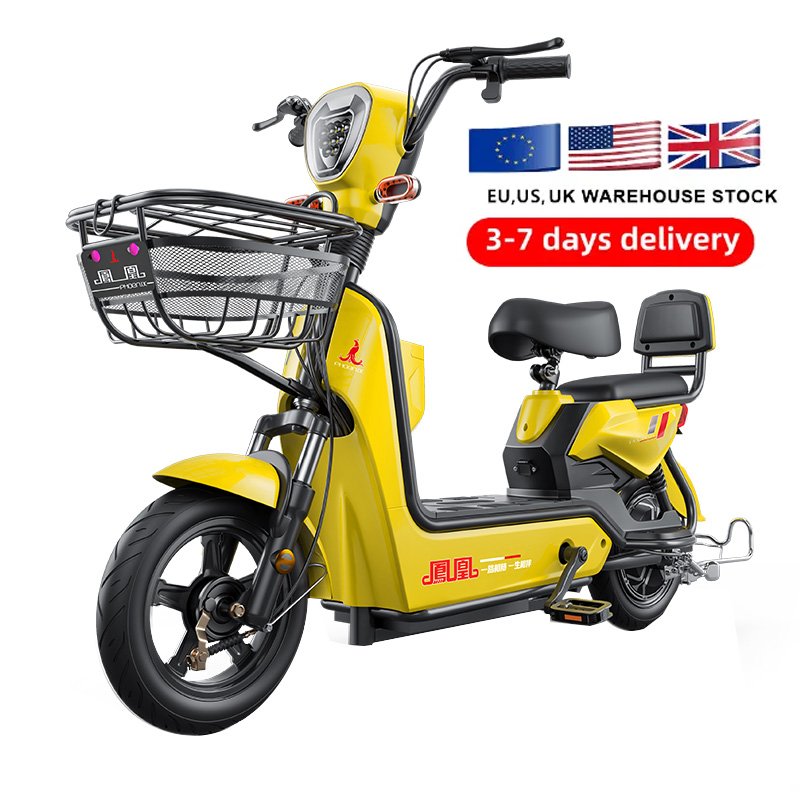 US UK EU Warehouse 500W 48V 12AH 14AH 16AH 20AH 24AH 100Km 14 Inch 2 Seater Adult Electric Bike City Commuting Electric Bike