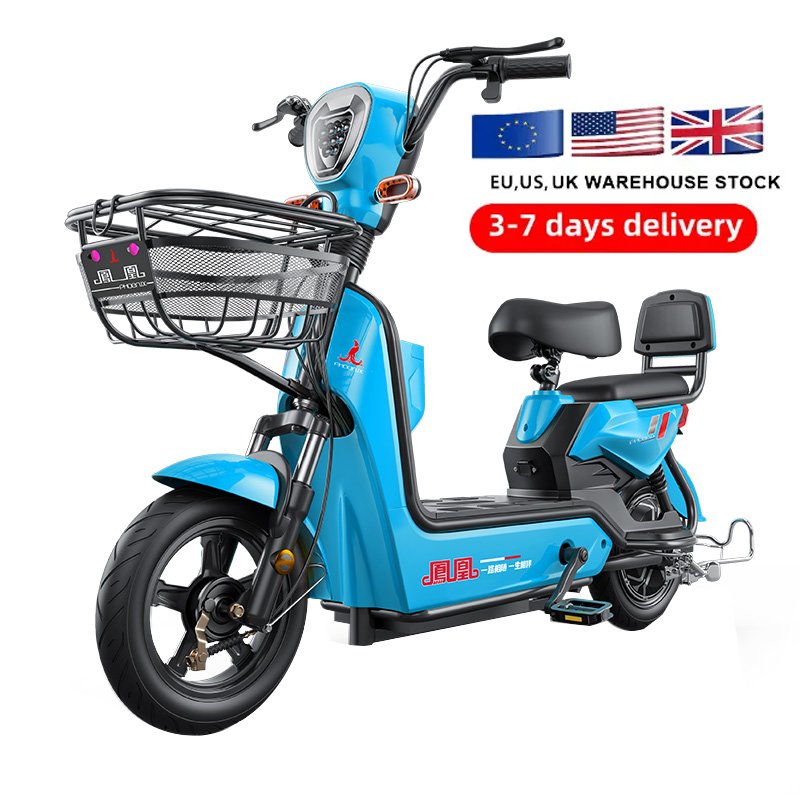 US UK EU Warehouse 500W 48V 12AH 14AH 16AH 20AH 24AH 100Km 14 Inch 2 Seater Adult Electric Bike City Commuting Electric Bike